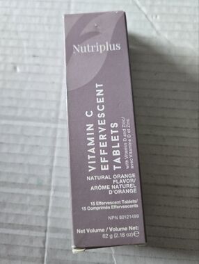 Farmasi Nutriplus Vitamin C Effervescent Tablets With Vitamin D & Zinc 15 Count